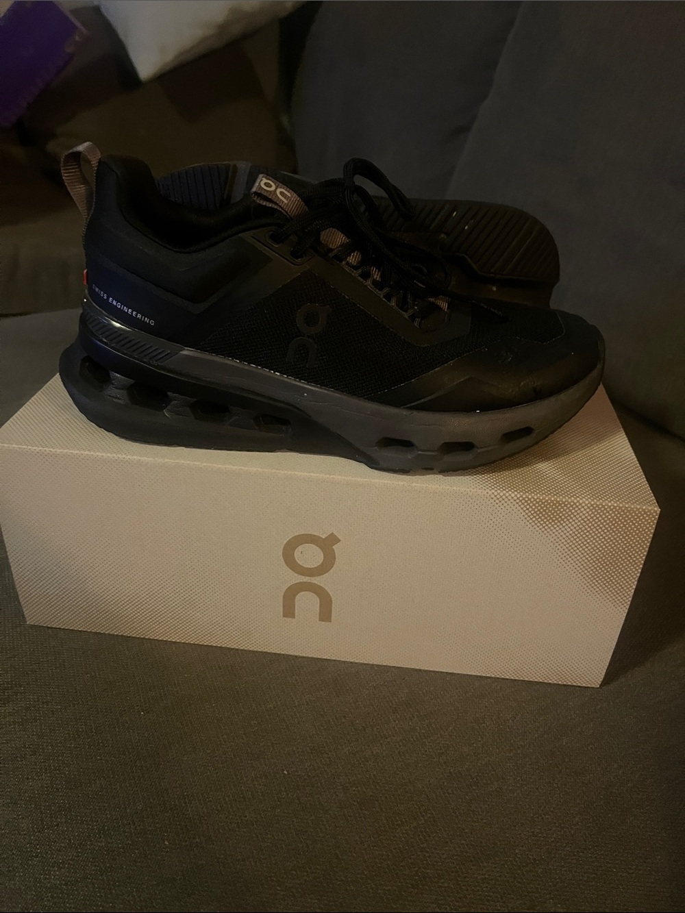 On Cloudnova Women's Athletic Shoes — Black